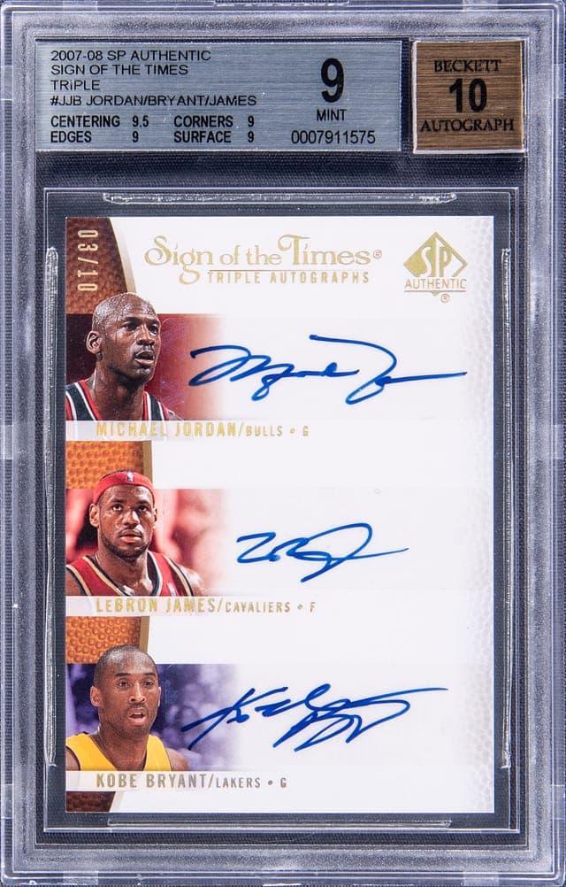 sports card slab